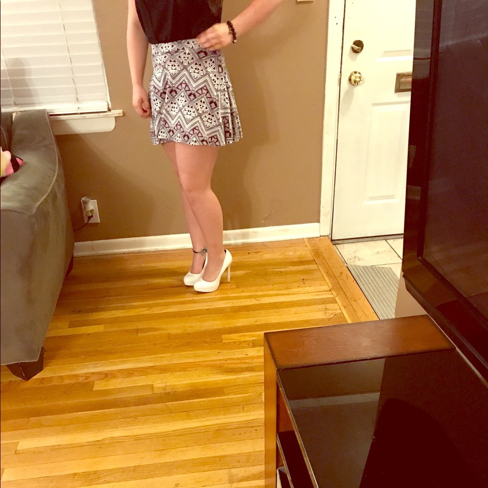 Tribal Print Skirt