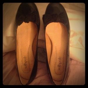 Patent leather pumps