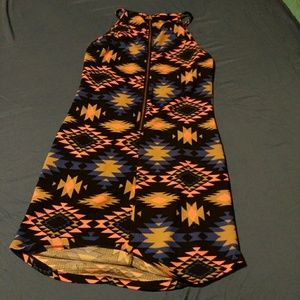 Vibrant NWOT Aztec Tribal Dress