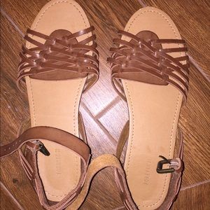Forever 21 brown boho sandals