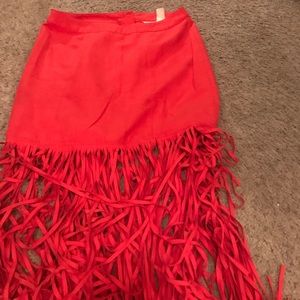 Fringe skirt