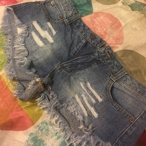 High waisted shorts