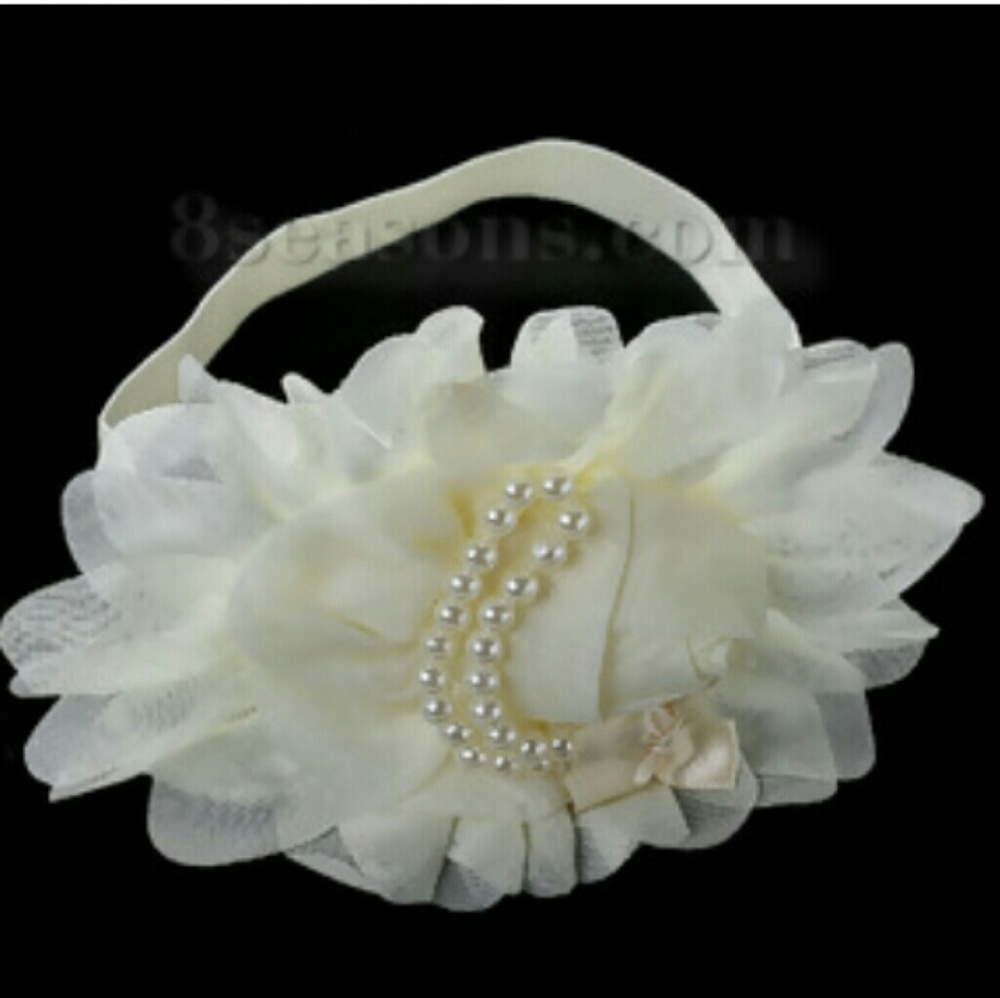 🆕GIRLS CHIFFON FLOWER HEADBAND