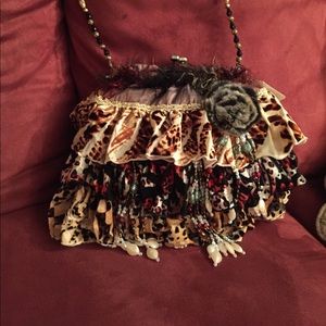 A multi pattern shoulder bag
