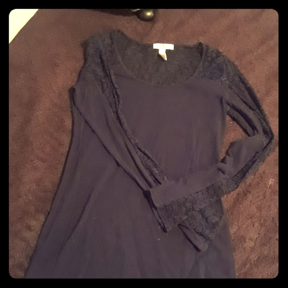 LACEY  TEAL LONG SLEEVE BLOUSE