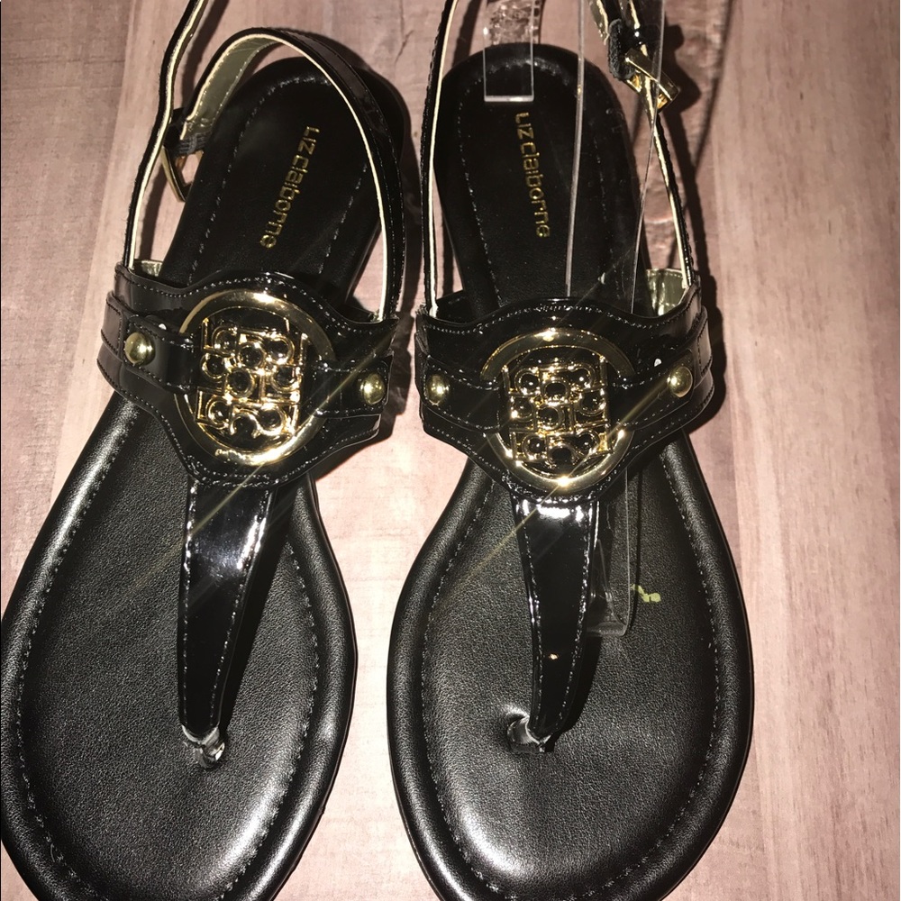 Liz Claiborne’s size 11 Black Sandals