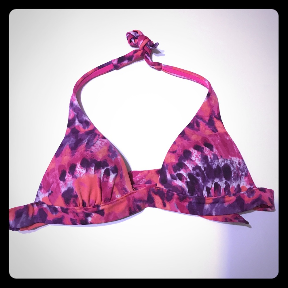 VS Painted Pink & Purple Bikini Halter Top - SW-16