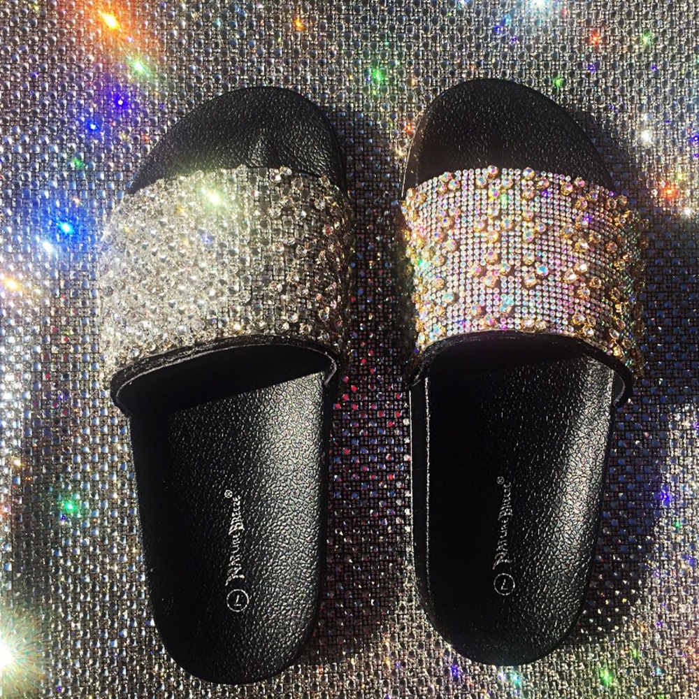 Diamanté Dots - Silver or Iridescent