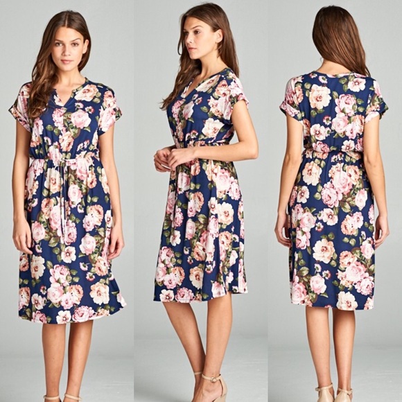 Katie Floral Midi Dress - Picture 1 of 1
