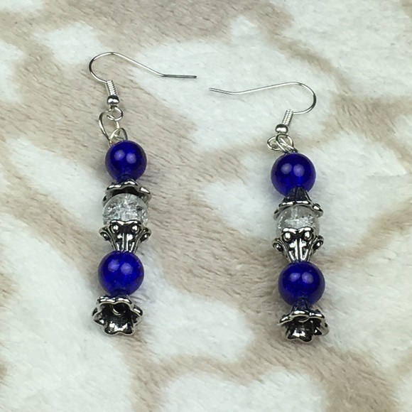 Jewelry - Cracked Glass Earrings
