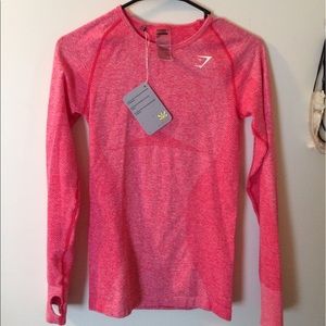 NWT Gymshark long sleeve medium pink