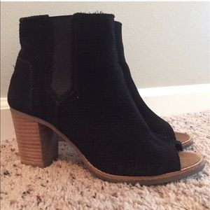 TOMs Majorca Peep Toe Booties