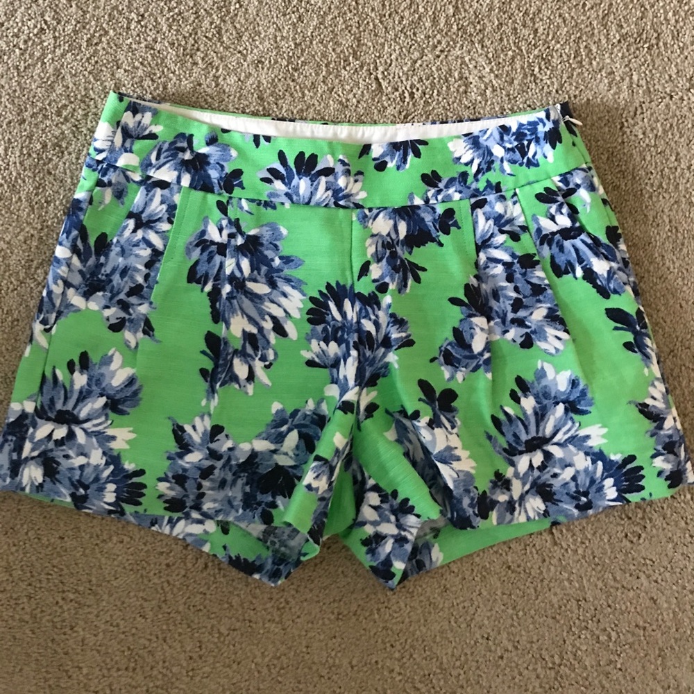 J Crew flower shorts