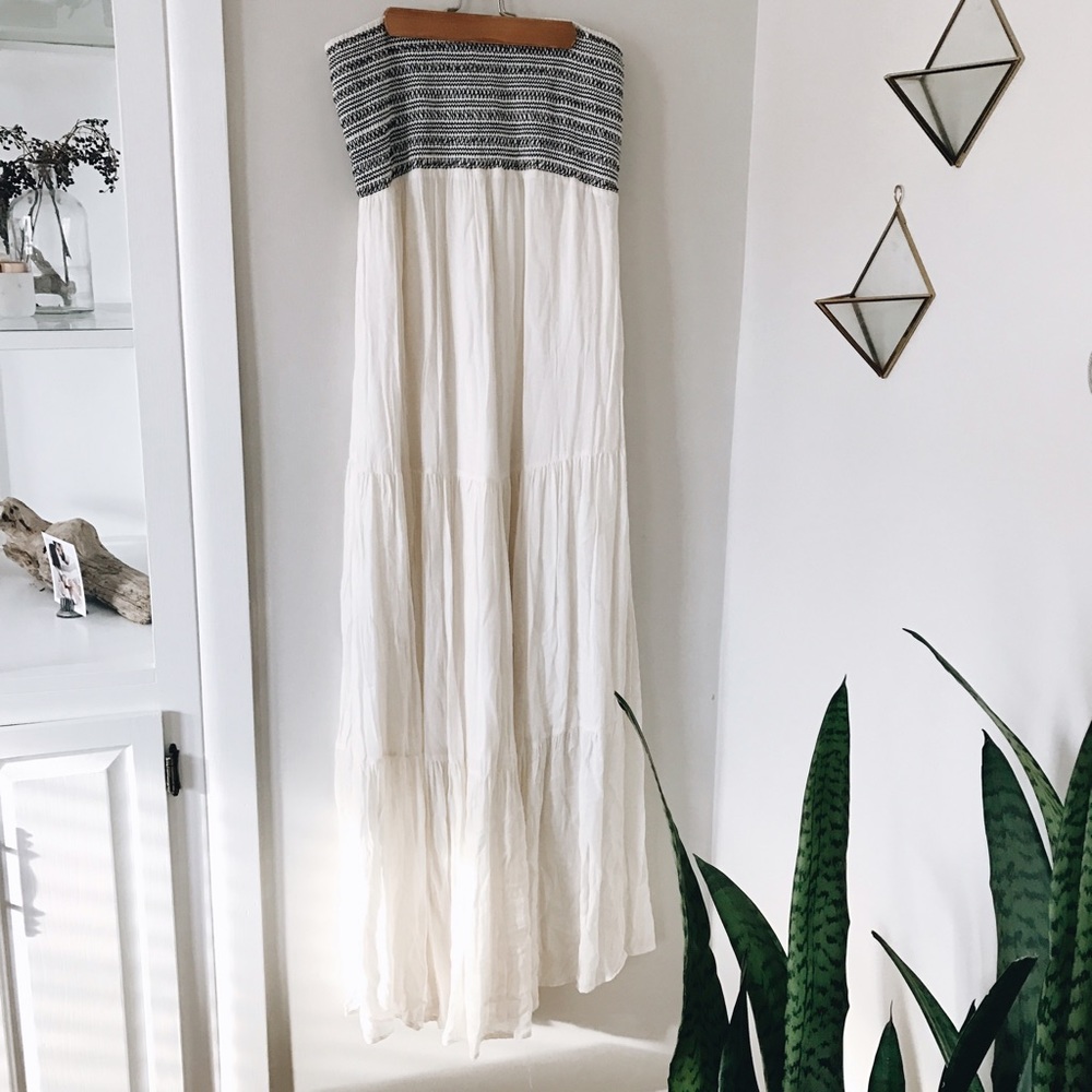 Cream maxi dress