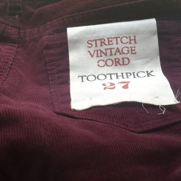 J CREW NWT Toothpick Corduroys size 27-sold out! - Picture 2 of 2