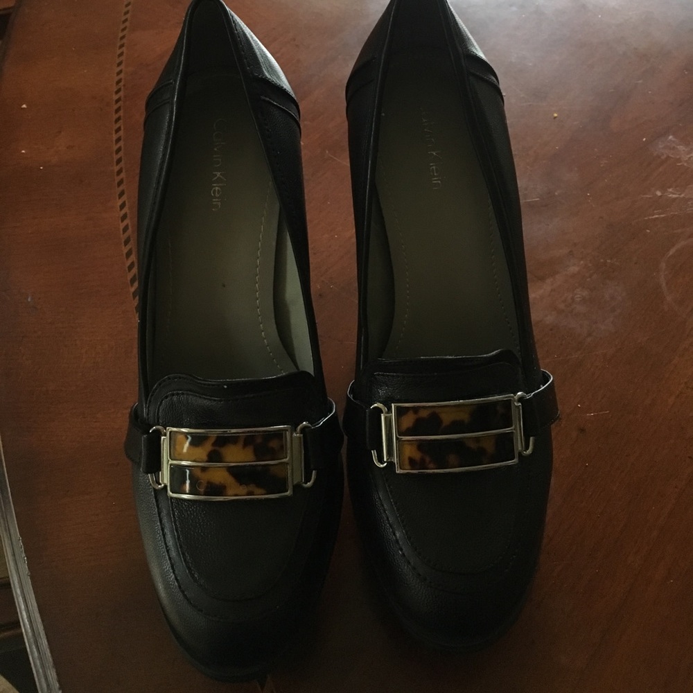 Calvin Klein loafer heels