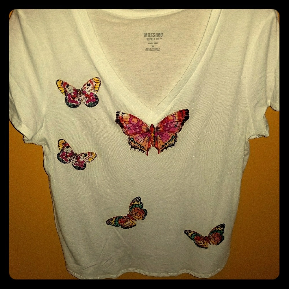 Butterfly T-shirt patchwork