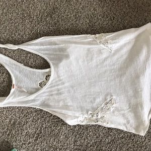Free People Lace Cut Out Tank - Sz Small