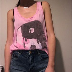 Junk Food - yin yang muscle tee