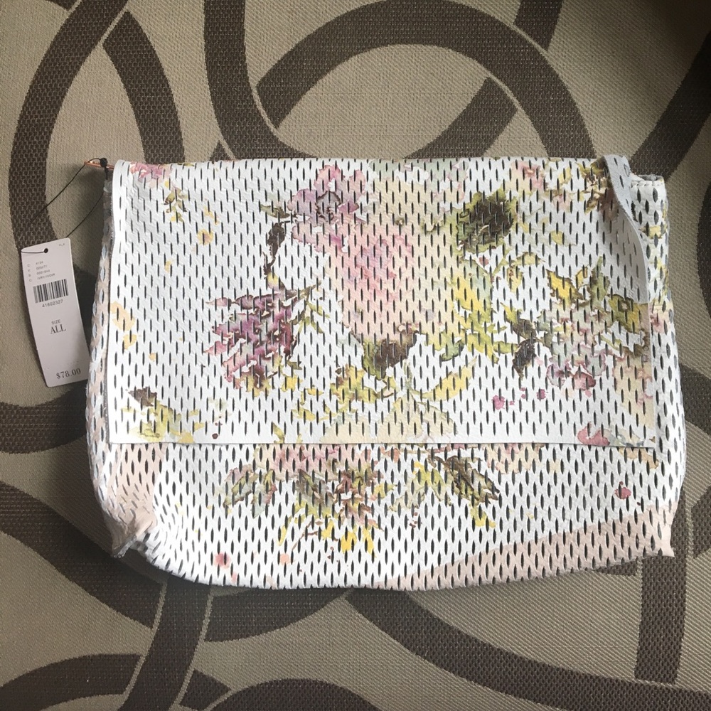 Anthroplogie Floral Clutch