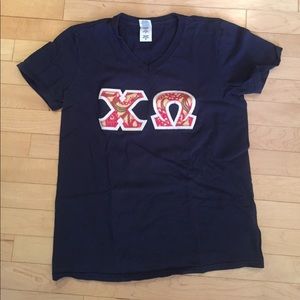 Chi Omega shirt with Lilly Pulitzer letters!