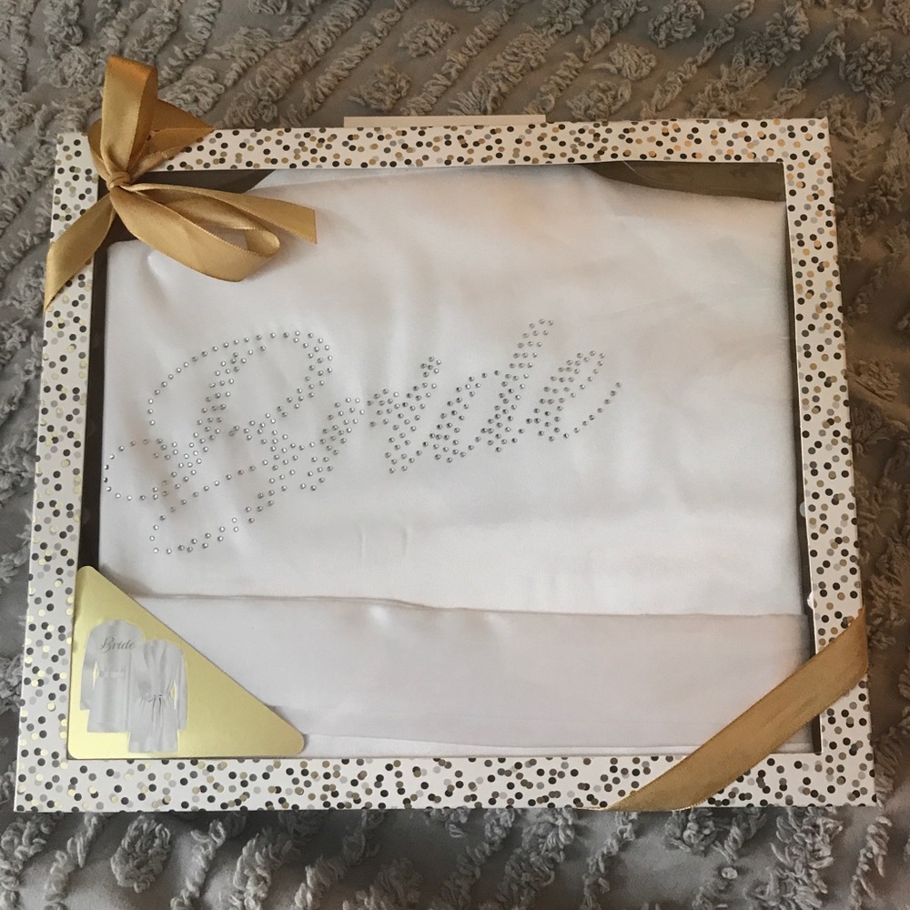 White "Bride" robe