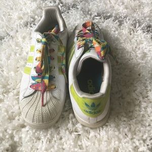 Retro Funky Colored Shell Toes Adidas