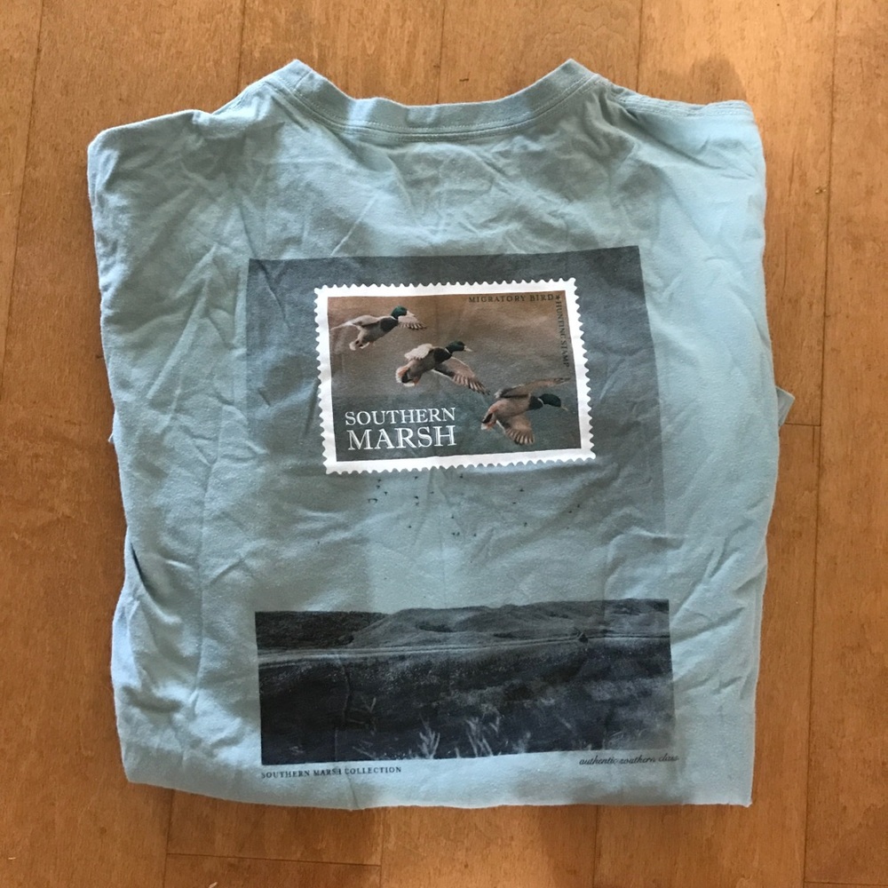 Southern Marsh sea foam green tshirt