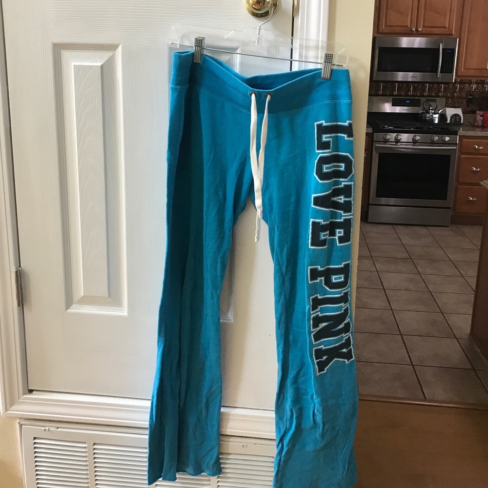 PINK blue sweat pants