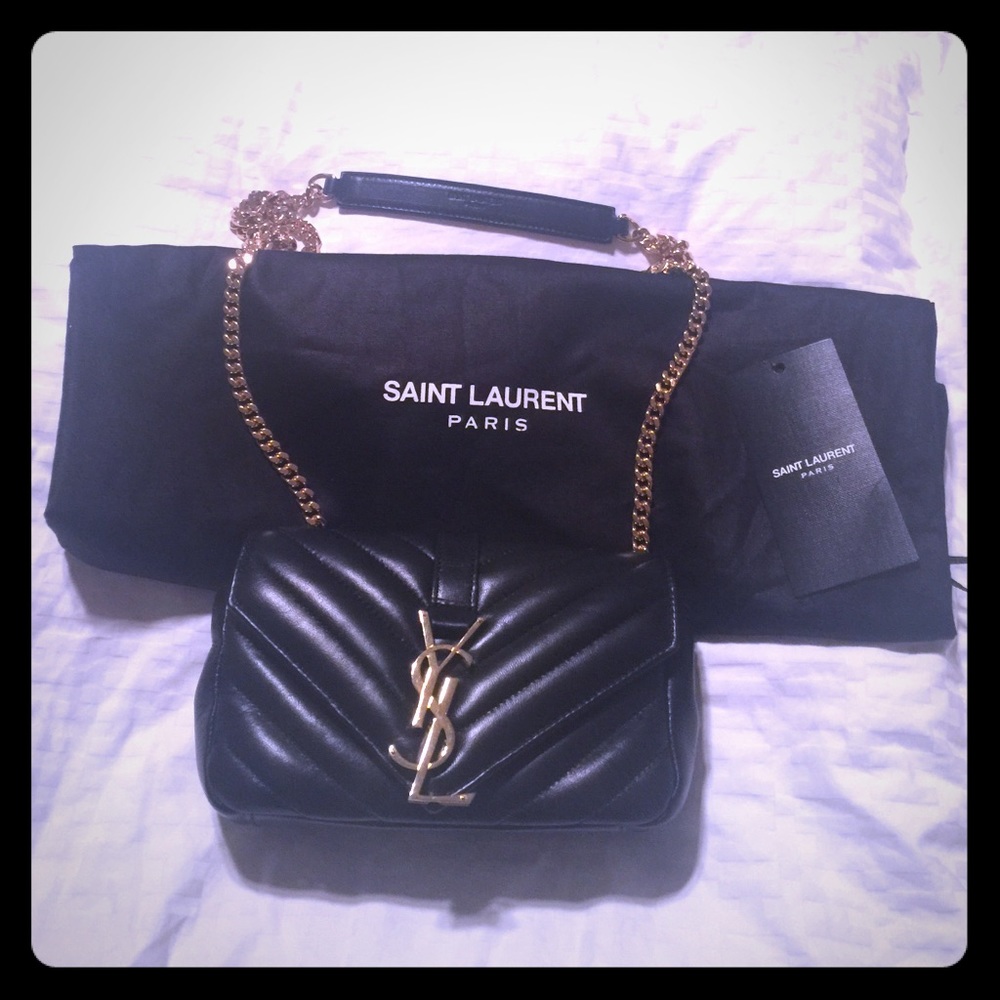 YSL Handbag Napa Ocean Nero