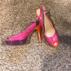 🔥COLOR BLOCK🔥sling back pumps from Nine West