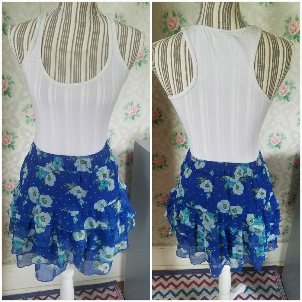 Hollister ruffle racerback mini dress