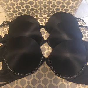 Victoria Secret bundle of 3 black Very Sexy 34D
