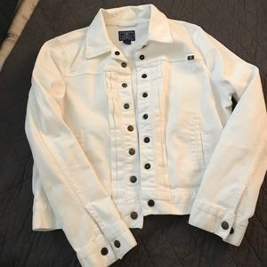 Lucky Brand white Jean jacket
