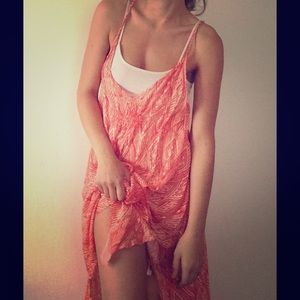Free people low cut swimsuit cover dress NWT med