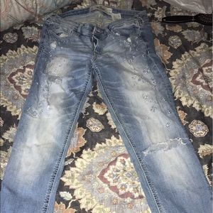 Hollister sparkle skinny jeans size 7R