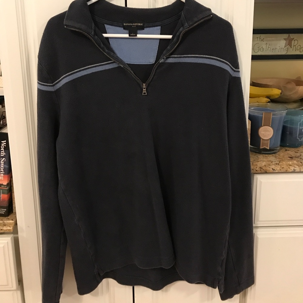 Banana Republic men's blue pullover