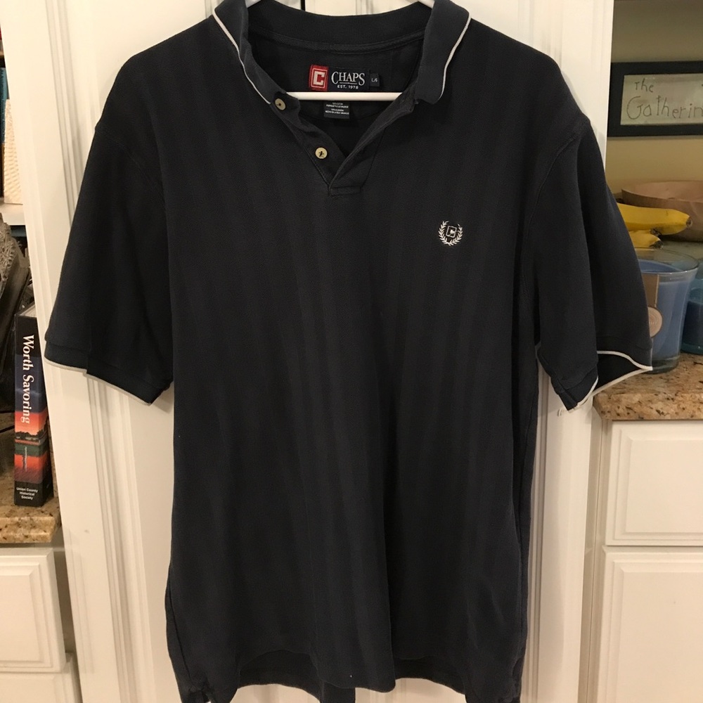 Chaps navy blue men's polo