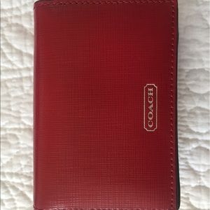 AUTHENTIC Pink Coach Business Card Holder