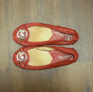 Michael Kors Red Ballet Flats