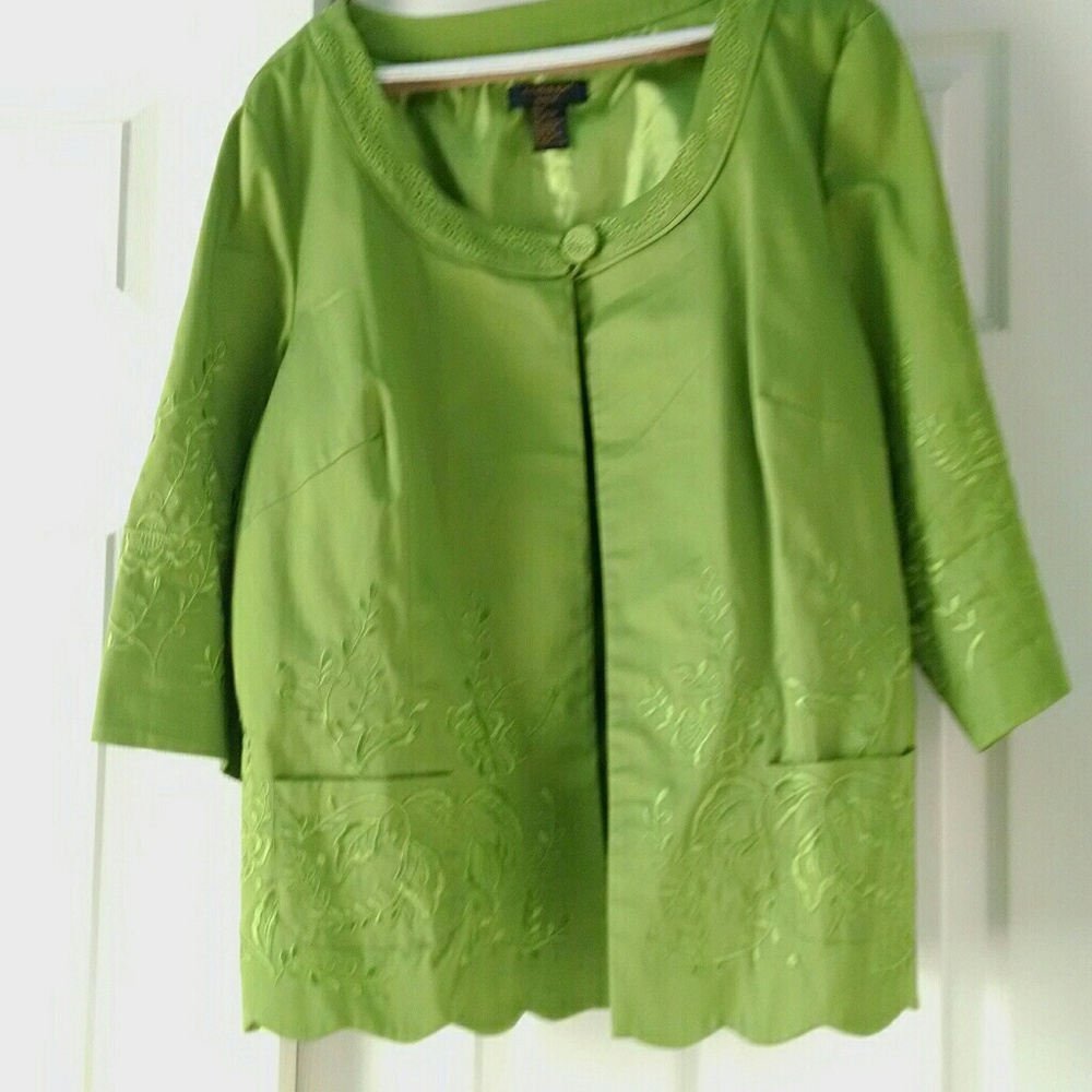 **$10 sale**  Green swing jacket