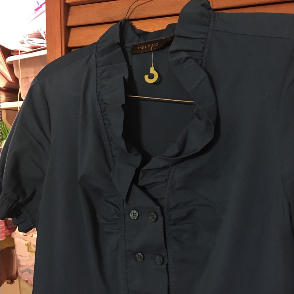 The Limited blue/green business casual dress