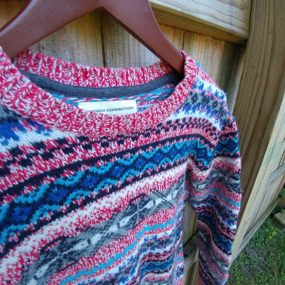 French Connection Fair Isle Sweater - Picture 3 of 5