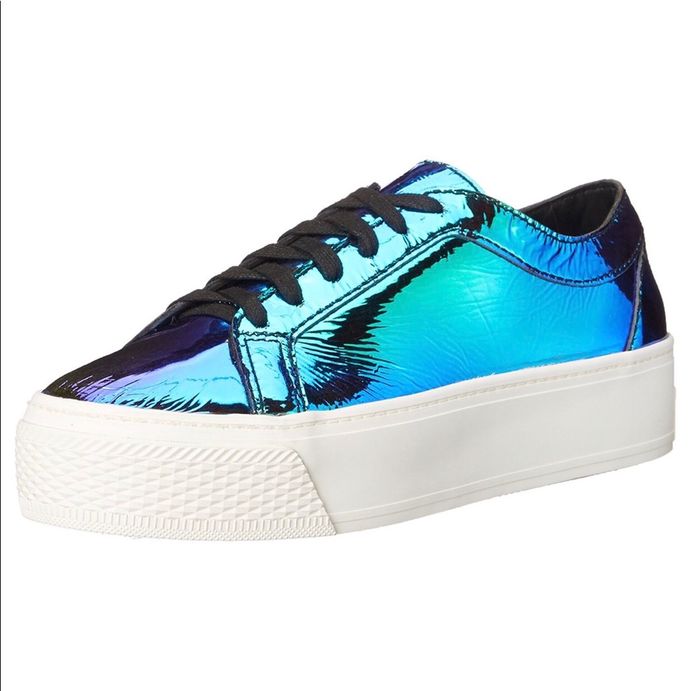 Loeffler Randall Miko Iridescent Platform Sneaker