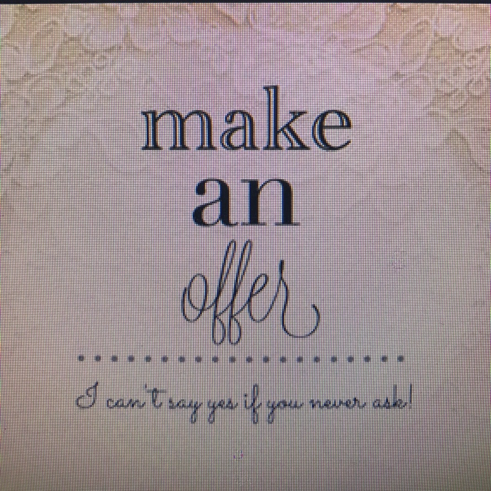 All reasonable offers accepted!❤