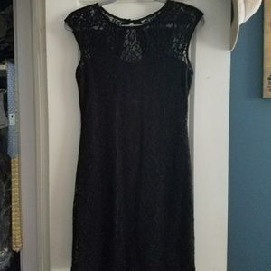 Crochet Lace Yoke Dress