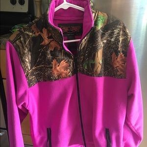 Camo zip up women's medium