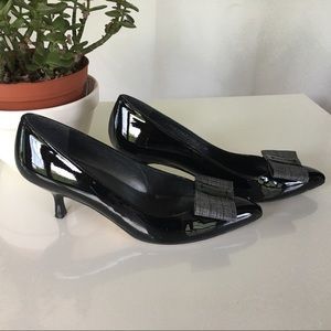 Stuart Weitzman Patent Bow Heel