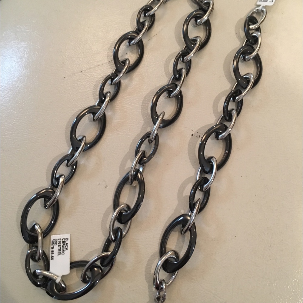 20" + 9" Black Ceramic and Steel Set