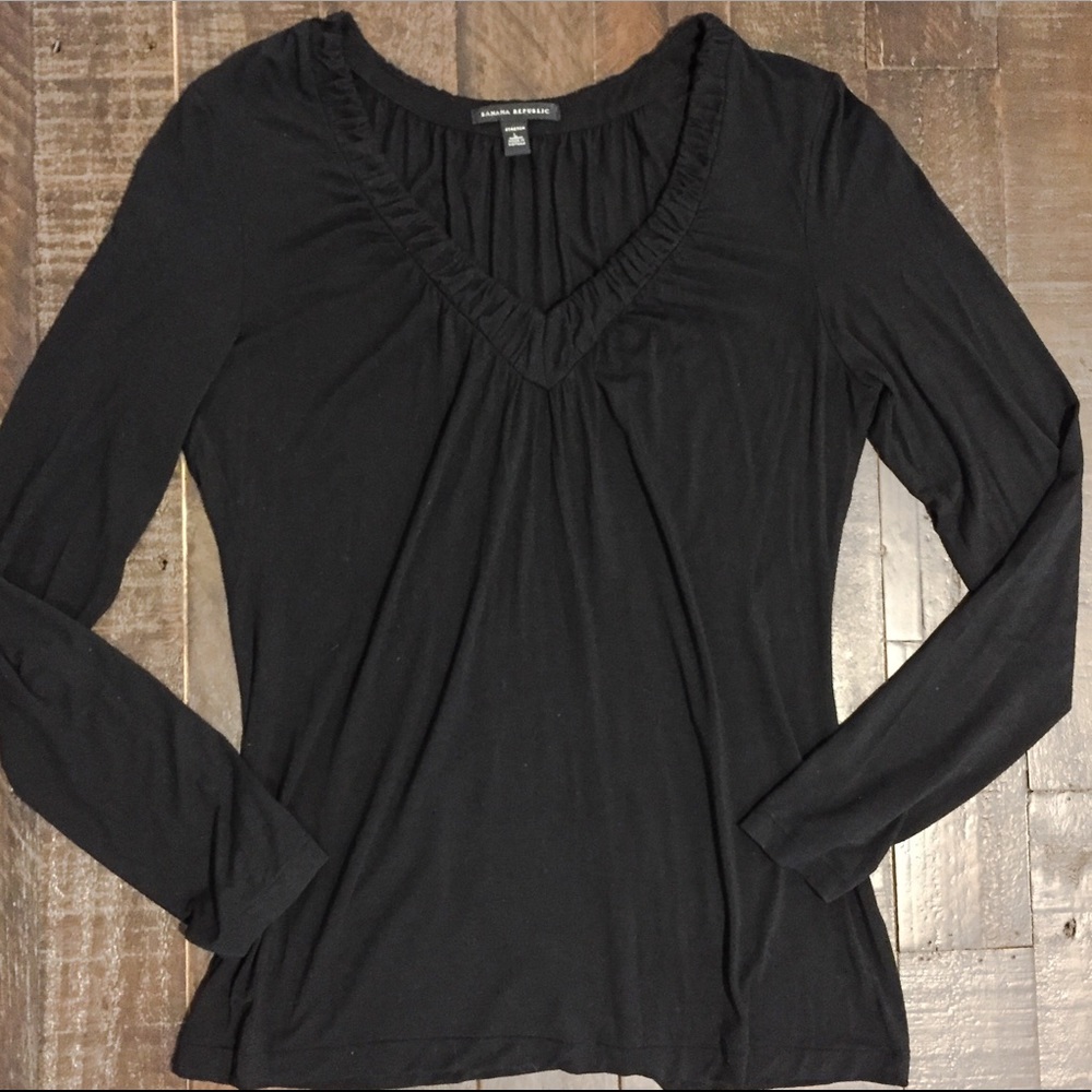 Banana Republic Black Stretch Top